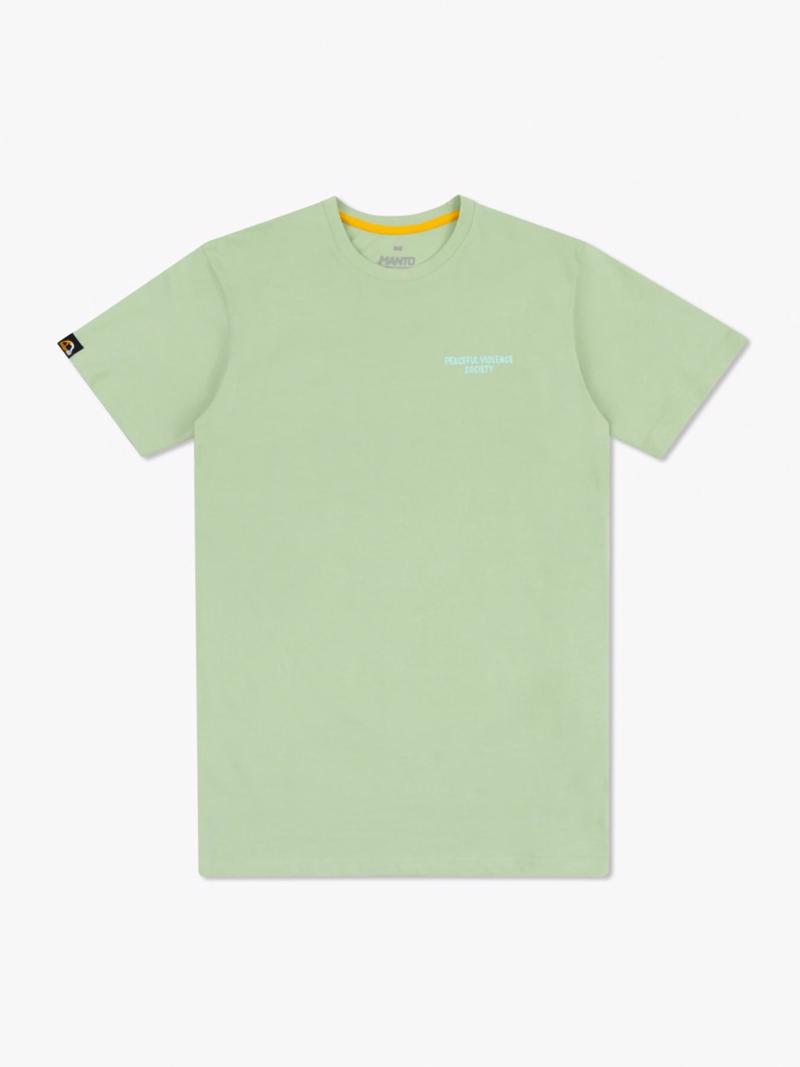 MANTO society 25 tshirt- lime